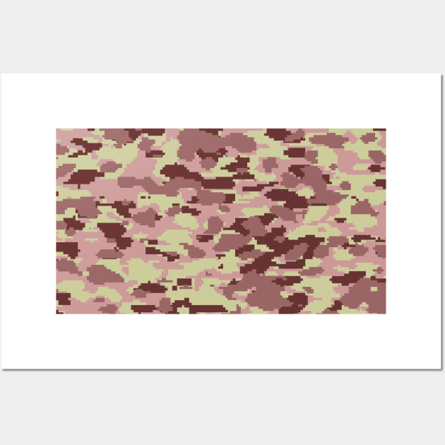 Camo pattern digital Camouflage Wall Art by Tshirtstory